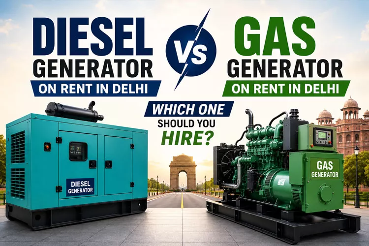 Diesel vs Gas Generator on Rent in Delhi: Which One Should You Hire?