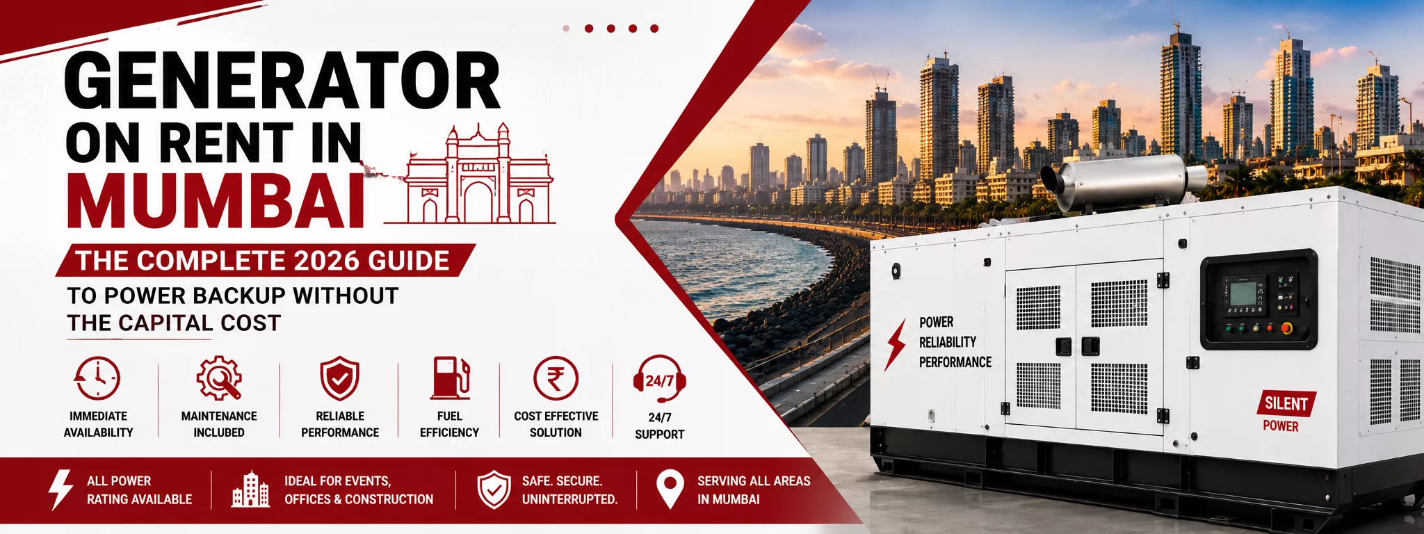 Generator on Rent in Mumbai: The Complete 2026 Guide to Power Backup Without the Capital Cost

